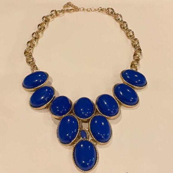 Blue Statement Necklace    - Picture 2 of 3